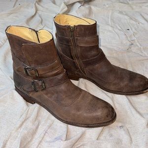 FRYE Moto engineer cowboy style boots.  Almost new